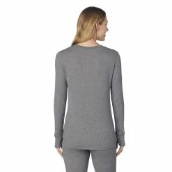Women's Cuddl Duds® Long Sleeve Crewneck Stretch Thermal Top -Cuddl Duds Clothing Sales 5673066 ALT