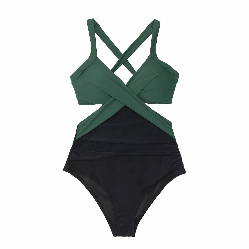 Women's CUPSHE Colorblock Cutout One-Piece Swimsuit 3 Women's CUPSHE Colorblock Cutout One-Piece Swimsuit - Image 3