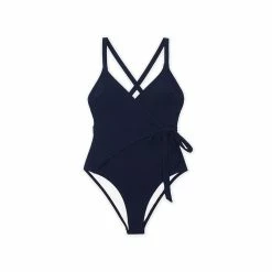 Women's CUPSHE V-Neck Faux-Wrap One-Piece Swimsuit -Cuddl Duds Clothing Sales 5719851 ALT2