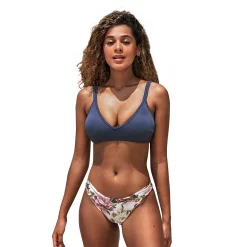 Women's CUPSHE 2-Piece Top & Floral Lace-Up Bottom Bikini Set