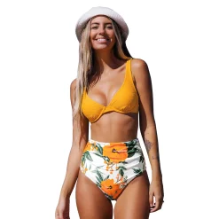 Women's CUPSHE Textured Underwire Bikini Top