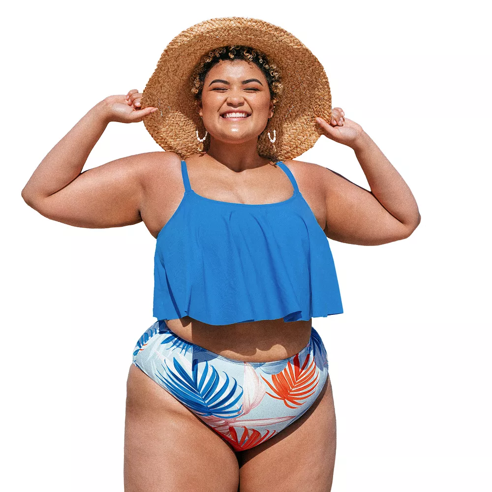 Plus Size CUPSHE Ruffle Swing Bikini Top 1 Plus Size CUPSHE Ruffle Swing Bikini Top