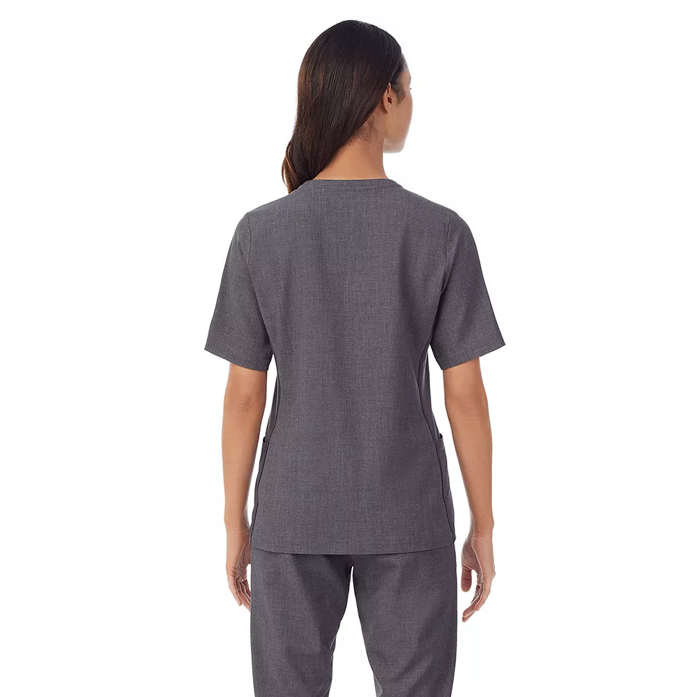Women's Cuddl Duds® Scrubs 4-Pocket Split Neck Top 4 Women's Cuddl Duds® Scrubs 4-Pocket Split Neck Top - Image 4