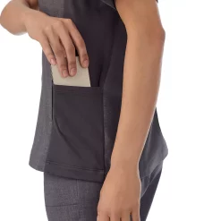 Women's Cuddl Duds® Scrubs 4-Pocket Split Neck Top 13 Women's Cuddl Duds® Scrubs 4-Pocket Split Neck Top -Cuddl Duds Clothing Sales 5737152 ALT3