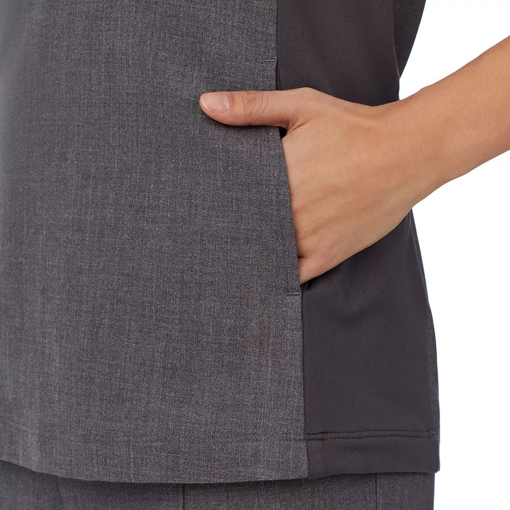 Women's Cuddl Duds® Scrubs 4-Pocket Split Neck Top 8 Women's Cuddl Duds® Scrubs 4-Pocket Split Neck Top - Image 8