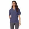 Women's Cuddl Duds® Scrubs 4-Pocket Split Neck Top
