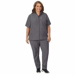 Plus Size Cuddl Duds® Scrubs 5-Pocket Lined Vest -Cuddl Duds Clothing Sales 5737163 ALT5
