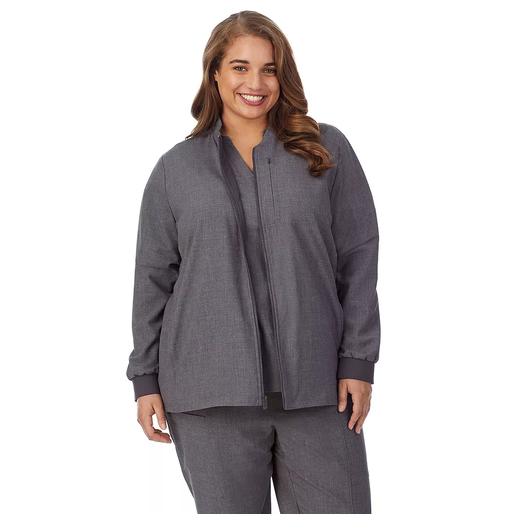 Plus Size Cuddl Duds® Scrubs 5-Pocket Lined Jacket 5 Plus Size Cuddl Duds® Scrubs 5-Pocket Lined Jacket - Image 5