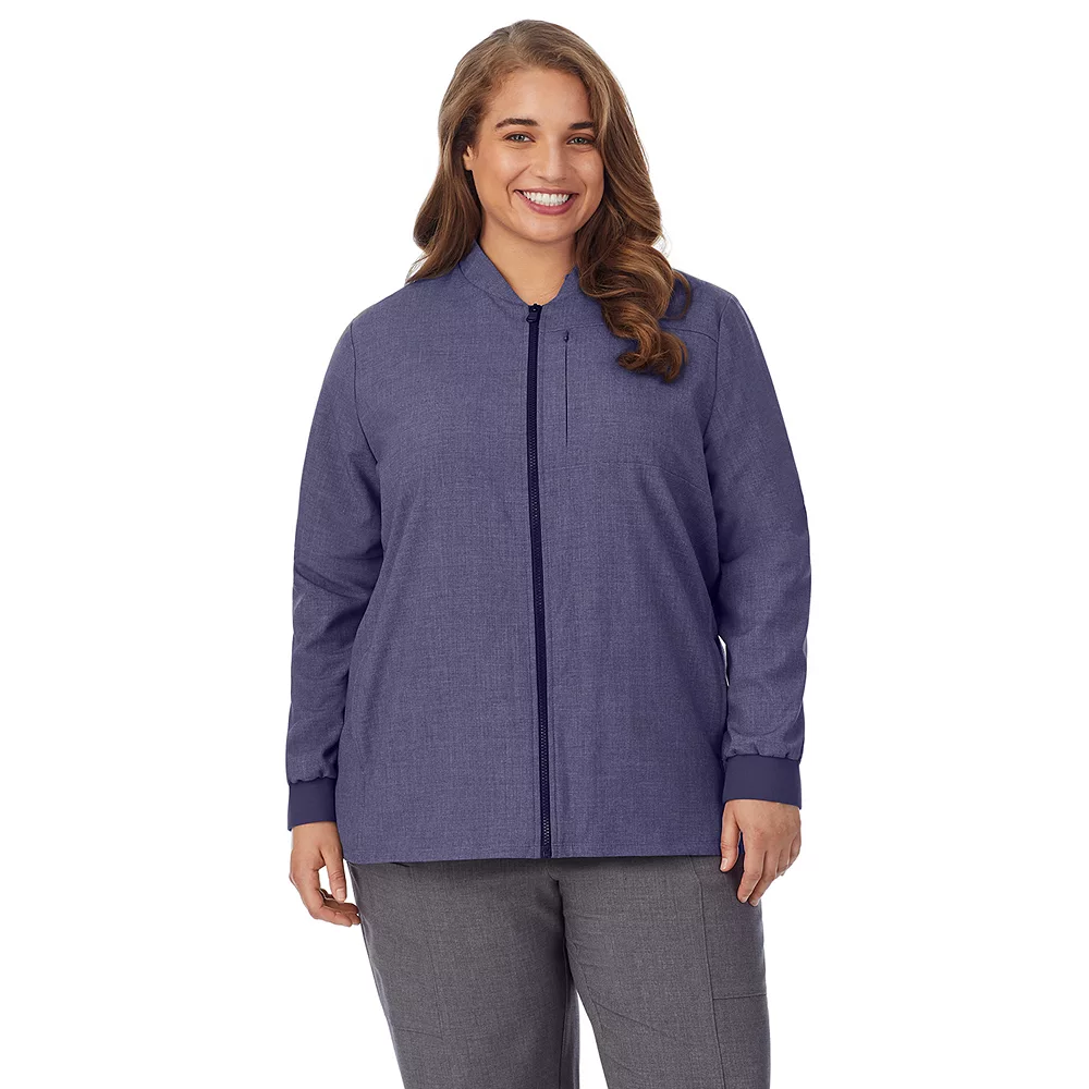 Plus Size Cuddl Duds® Scrubs 5-Pocket Lined Jacket 1 Plus Size Cuddl Duds® Scrubs 5-Pocket Lined Jacket