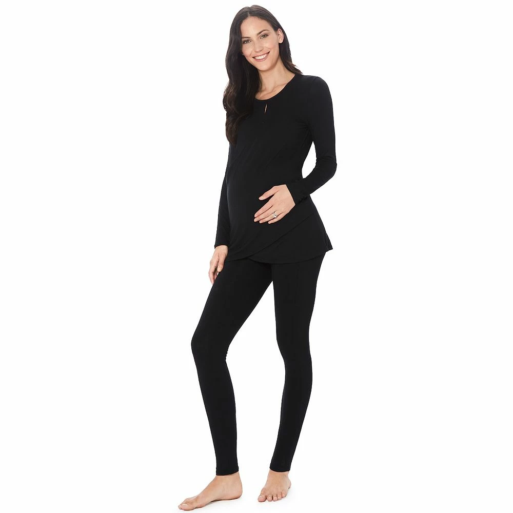 Maternity Cuddl Duds® Softwear with Stretch Wrap Front Top 7 Maternity Cuddl Duds® Softwear with Stretch Wrap Front Top - Image 7