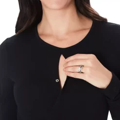 Maternity Cuddl Duds® Softwear with Stretch Wrap Front Top 15 Maternity Cuddl Duds® Softwear with Stretch Wrap Front Top -Cuddl Duds Clothing Sales 5764834 ALT4