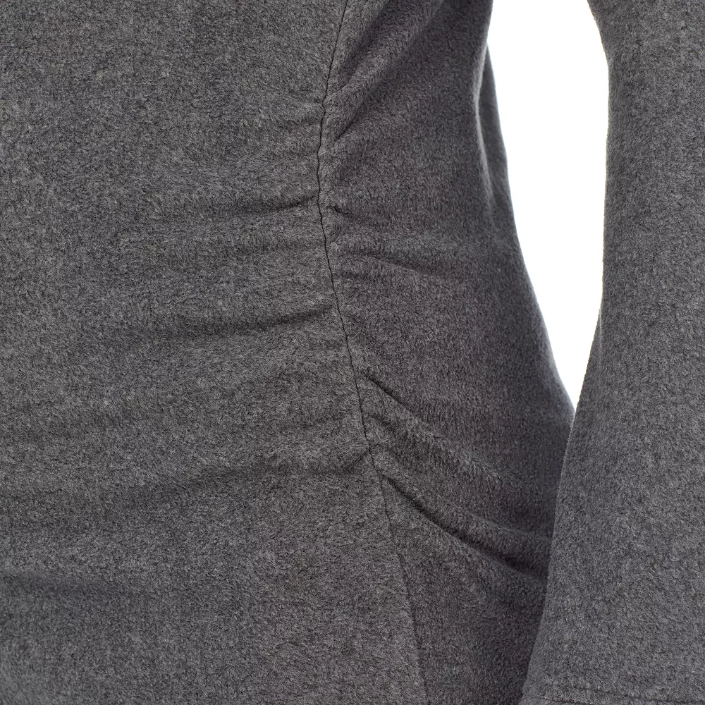 Maternity Cuddl Duds® Fleecewear with Stretch Snap Front Crewneck Top 3 Maternity Cuddl Duds® Fleecewear with Stretch Snap Front Crewneck Top - Image 3