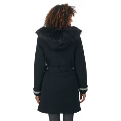 Women's Cuddl Duds Faux-Fur Hood Parka Coat -Cuddl Duds Clothing Sales 6036415 ALT3