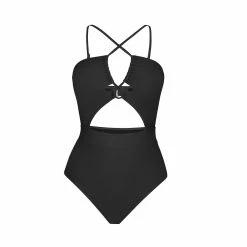 Women's CUPSHE Plunging Cutout Criss Cross One-Piece Swimsuit -Cuddl Duds Clothing Sales 6175589 ALT2